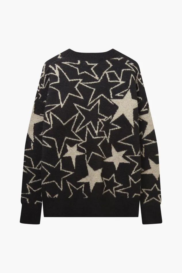 MenWomen The Graffiti Star Cardigan Black OTHER KNITWEAR