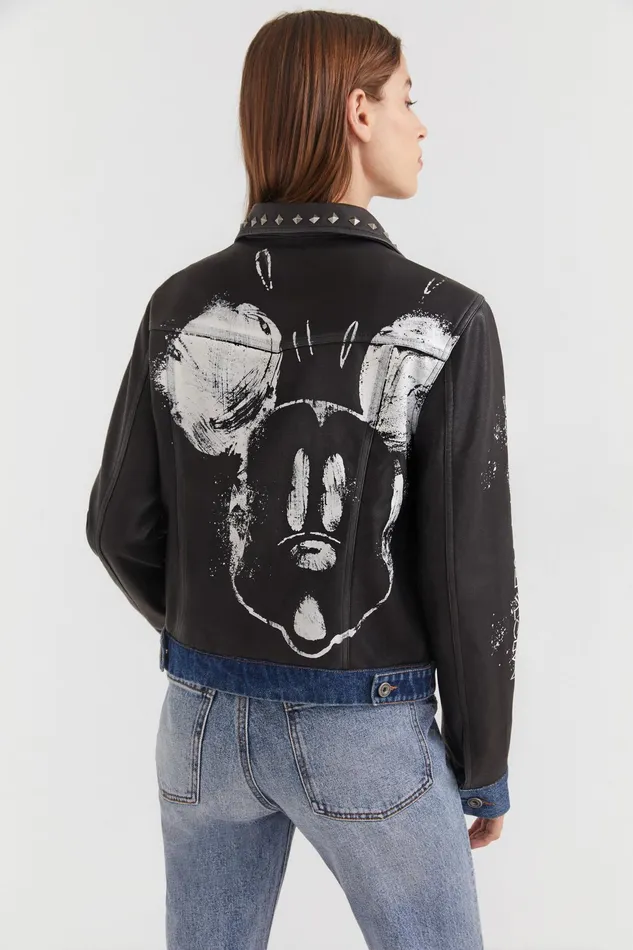 Mickey Mouse Hybrid Quilted Jacket Women Desigual Jackets