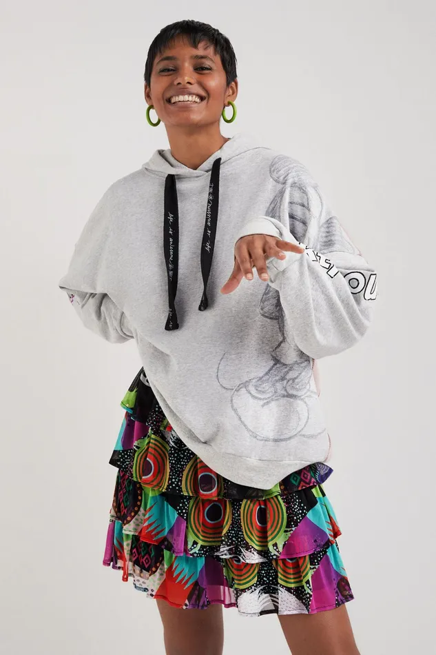 Mickey Mouse Oversized Sweatshirt Women Desigual Sweatshirts
