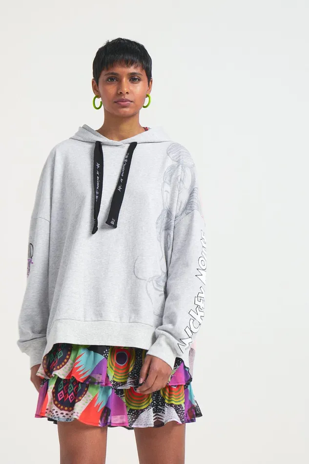 Mickey Mouse Oversized Sweatshirt Women Desigual Sweatshirts
