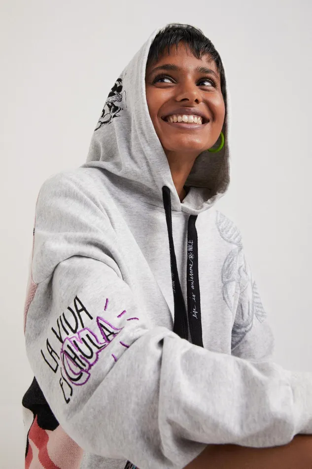 Mickey Mouse Oversized Sweatshirt Women Desigual Sweatshirts