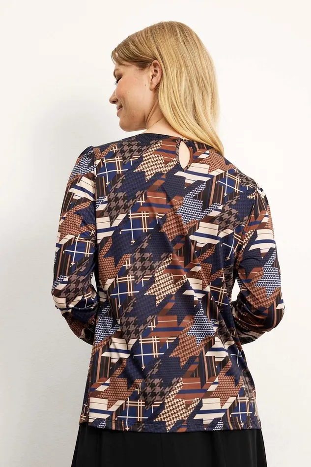 MILA BLOUSE 15916 501 Blue 501 Women IN FRONT BLOUSES SHIRTS