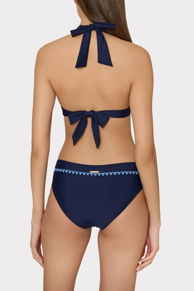 Milly Bikinis Women Crochet Stitch Bikini Bottom Navyblue Milly Bikinis Women Crochet Stitch Bikini Bottom Navyblue