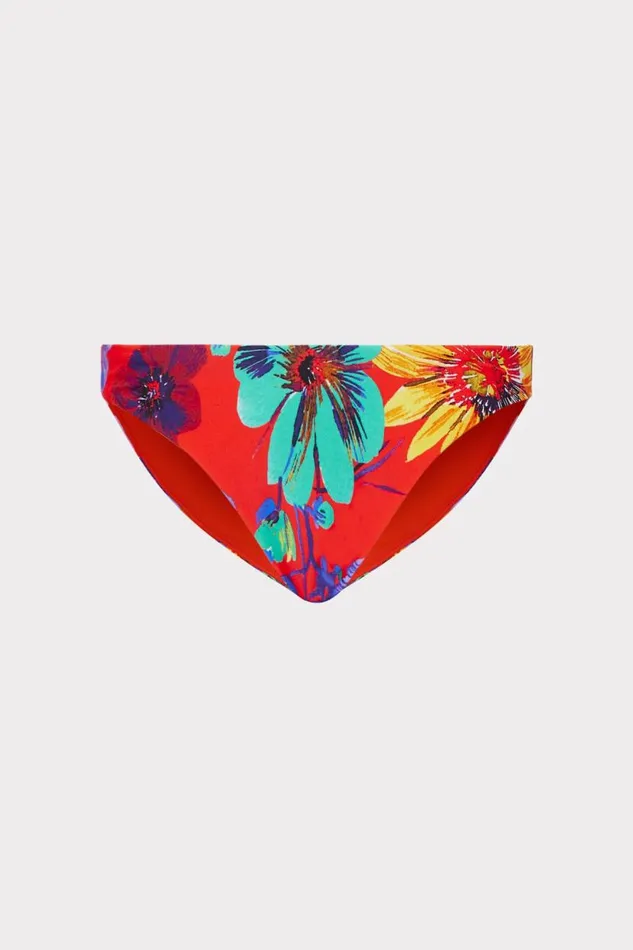 Milly Bikinis Women Margot Bikini Bottom Red Multi