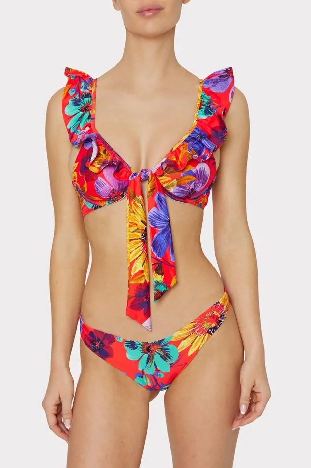 Milly Bikinis Women Margot Bikini Bottom Red Multi Milly Bikinis Women Margot Bikini Bottom Red Multi