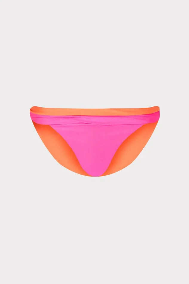 Milly Bikinis Women Scala Reversible Bikini Bottom Pinkorange