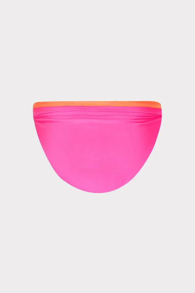 Milly Bikinis Women Scala Reversible Bikini Bottom Pinkorange Milly Bikinis Women Scala Reversible Bikini Bottom Pinkorange