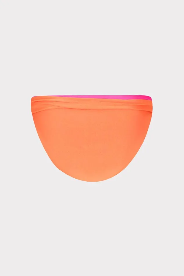 Milly Bikinis Women Scala Reversible Bikini Bottom Pinkorange Milly Bikinis Women Scala Reversible Bikini Bottom Pinkorange