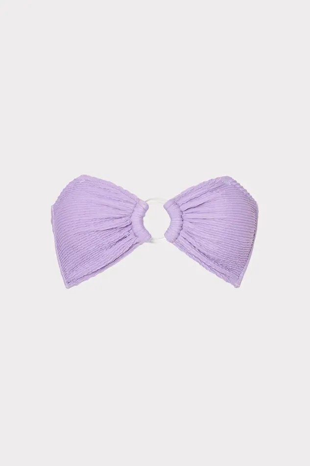 Milly Bikinis Women Venus Bandeau Top Orchid