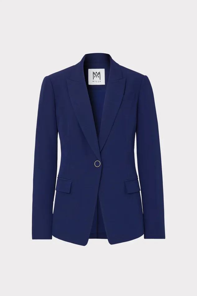 Milly Blazers Women Avery Cady Blazer Navy