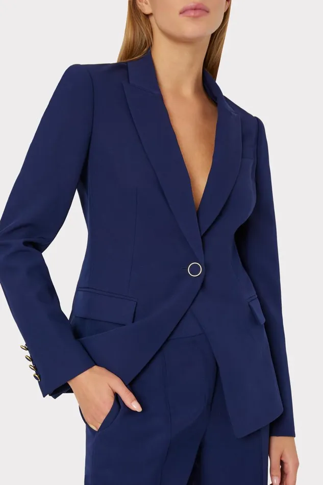 Milly Blazers Women Avery Cady Blazer Navy