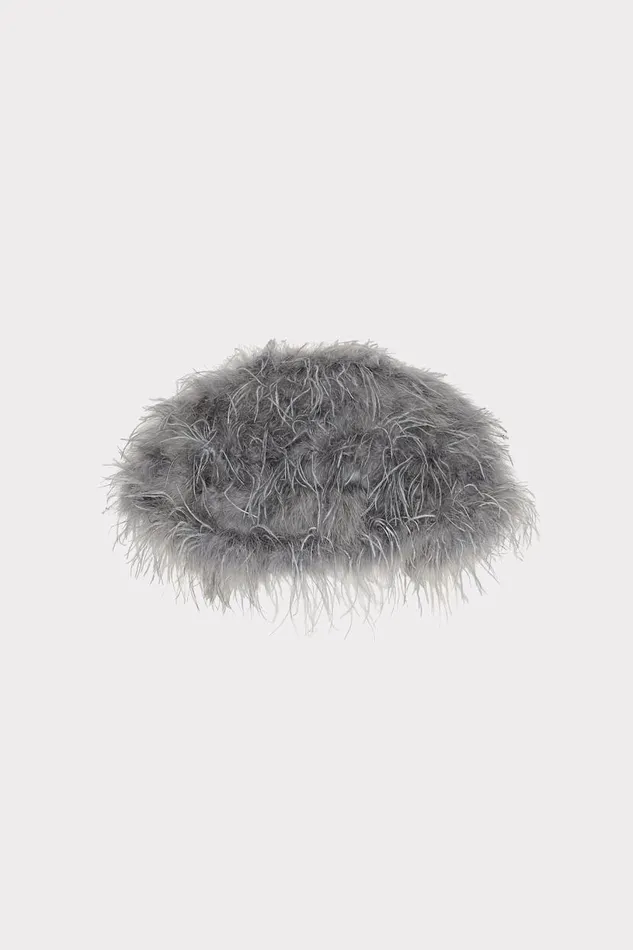 Milly Coats and Jackets Women Feather Bolero Pewter Milly Coats and Jackets Women Feather Bolero Pewter