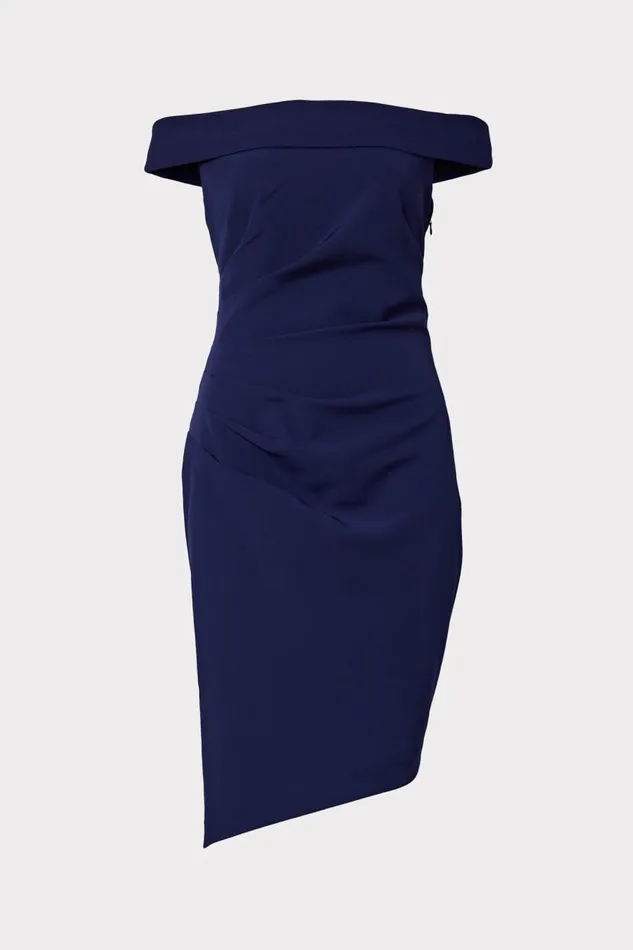 Milly Dresses Women Ally Cocktail Dress Navy
