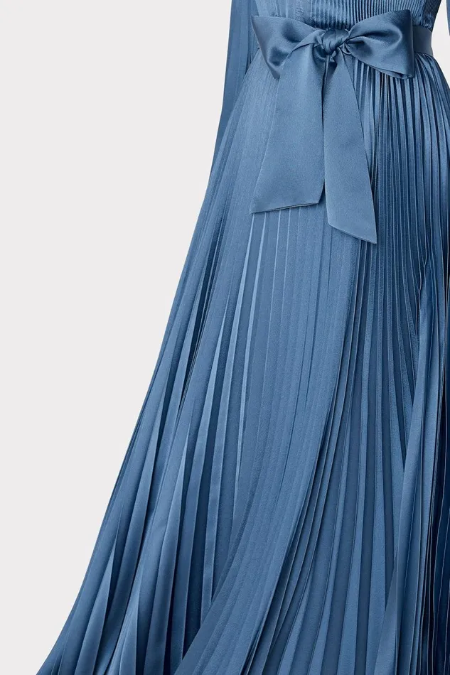 Milly Dresses Women Nadie Pleated Satin Maxi Dress Stone Milly Dresses Women Nadie Pleated Satin Maxi Dress Stone