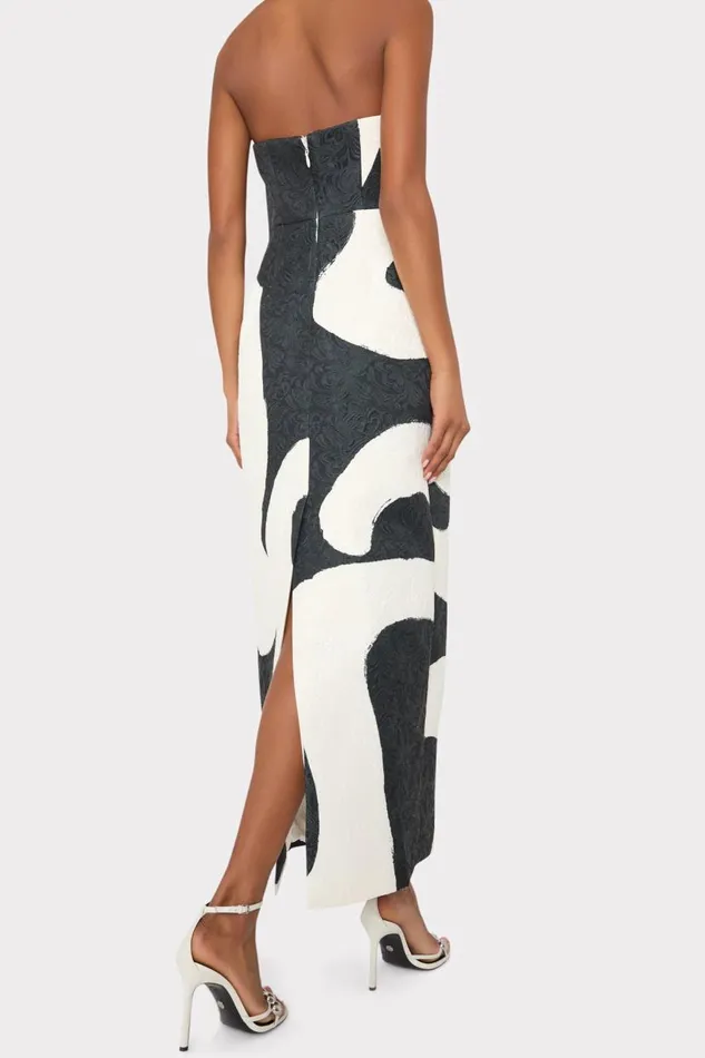Milly Dresses Women Orion Ink Swirl Dress Blackwhite Milly Dresses Women Orion Ink Swirl Dress Blackwhite