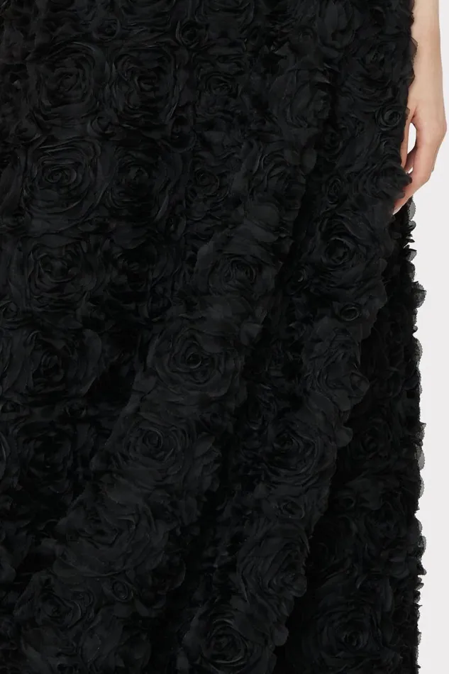 Milly Dresses Women Roxy Mesh Rose Gown Black Milly Dresses Women Roxy Mesh Rose Gown Black