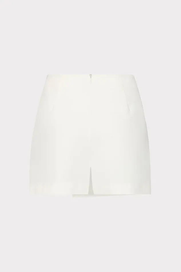 Milly Matching Sets Women Evalyn Crepe Skort White Milly Matching Sets Women Evalyn Crepe Skort White