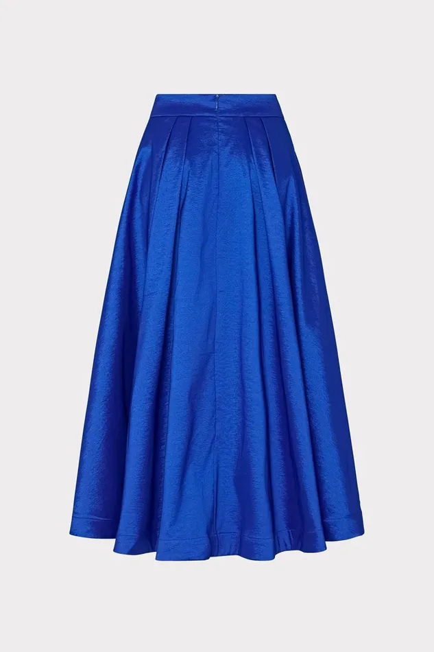 Milly Matching Sets Women Juliet Taffeta Midi Skirt Blue Milly Matching Sets Women Juliet Taffeta Midi Skirt Blue