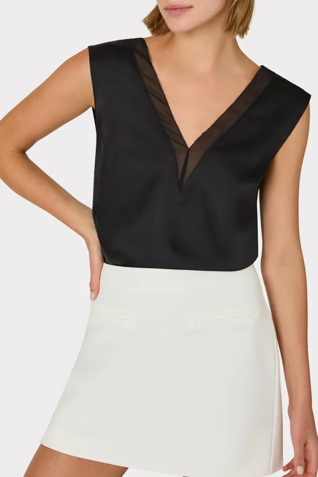 Milly Matching Sets Women Lizzy Cady Mini Skirt Ecru