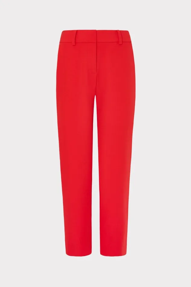 Milly Matching Sets Women Nicola Cady Pants Red