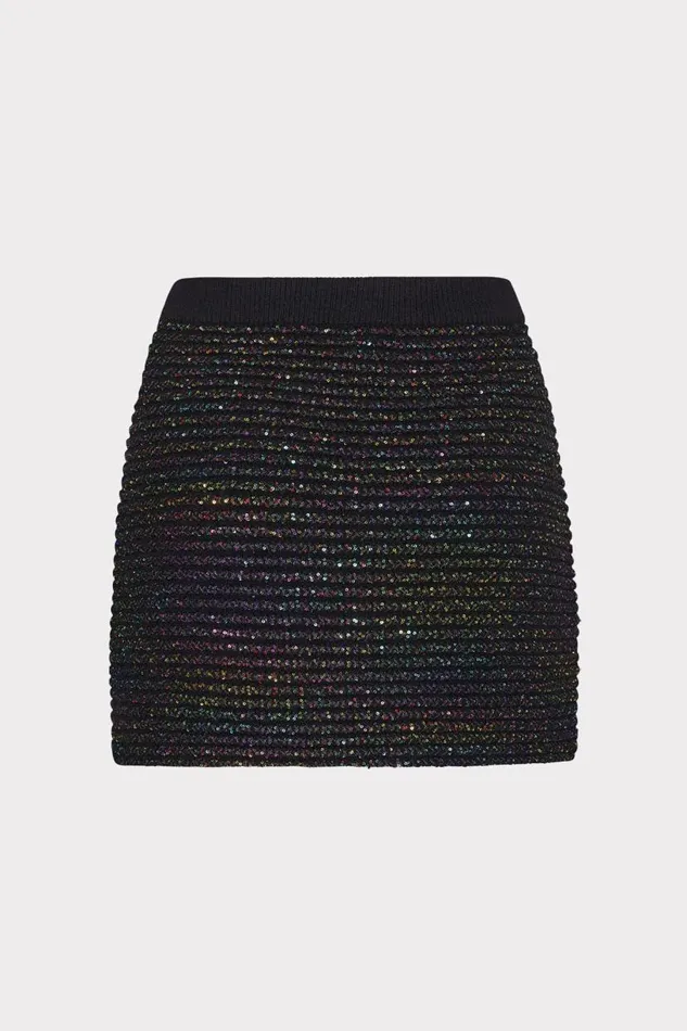 Milly Matching Sets Women Sequin Textured Knit Mini Skirt Multi Milly Matching Sets Women Sequin Textured Knit Mini Skirt Multi