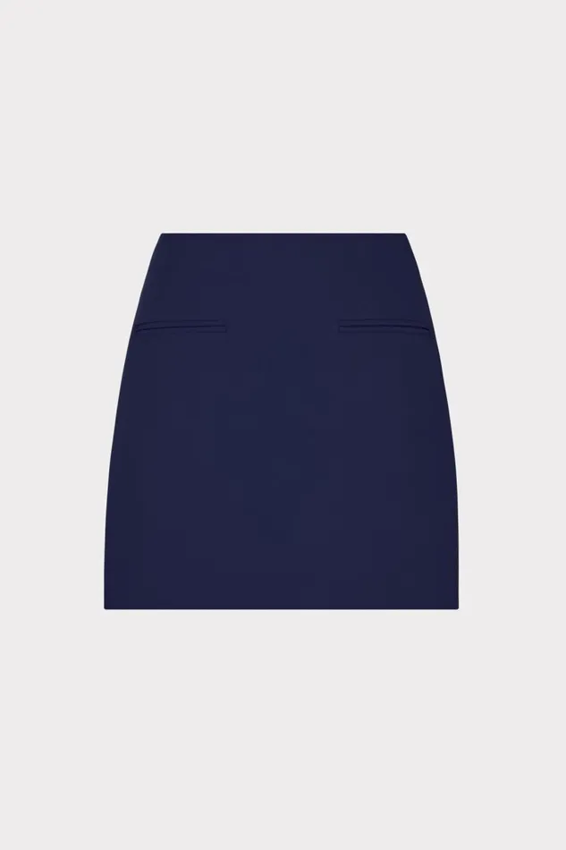 Milly Skirts Women Lizzy Cady Mini Skirt Navy