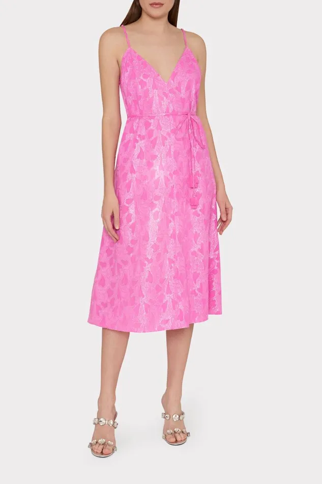 Milly Swim and Coverups Women Lurex Jacquard Spaghetti Strap CoverUp Pink Milly Swim and Coverups Women Lurex Jacquard Spaghetti Strap CoverUp Pink