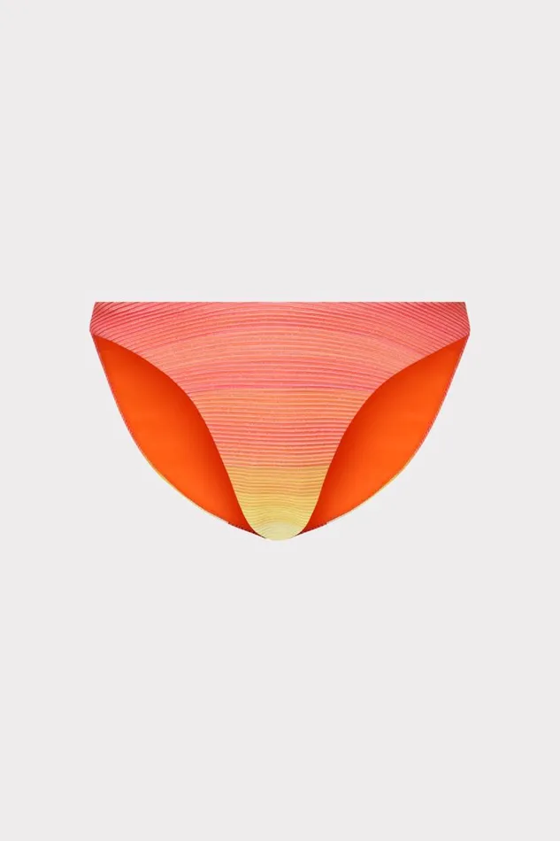 Milly Swim and Coverups Women Margot Sunset Stripe Bikini Bottom Multi