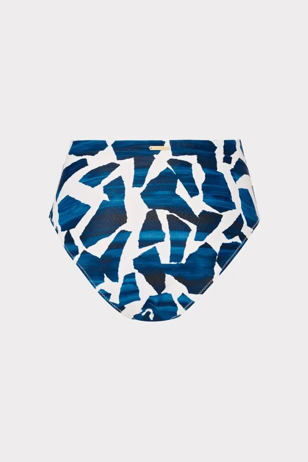 Milly Swim and Coverups Women Ocean Puzzle Tie Bikini Bottom Navy Multi Milly Swim and Coverups Women Ocean Puzzle Tie Bikini Bottom Navy Multi