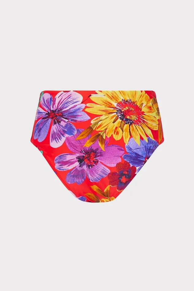 Milly Swim and Coverups Women Tie Bikini Bottom Red Multi Milly Swim and Coverups Women Tie Bikini Bottom Red Multi