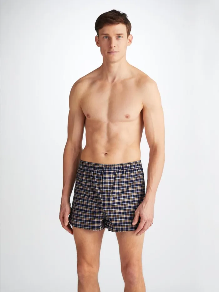 Modern Fit Boxer Shorts Men Derek Rose Modern Fit Boxers Barker 37 Cotton Navy Modern Fit Boxer Shorts Men Derek Rose Modern Fit Boxers Barker 37 Cotton Navy
