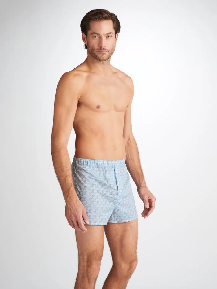 Modern Fit Boxer Shorts Men Derek Rose Modern Fit Boxers Ledbury 72 Cotton Batiste Blue Modern Fit Boxer Shorts Men Derek Rose Modern Fit Boxers Ledbury 72 Cotton Batiste Blue