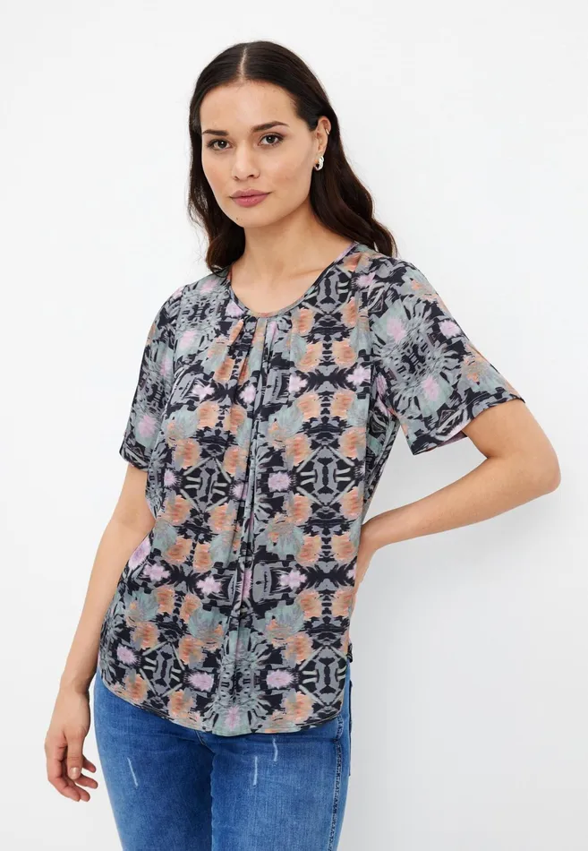MONTANA BLOUSE 15625 591 Navy 591 Women IN FRONT BLOUSES SHIRTS
