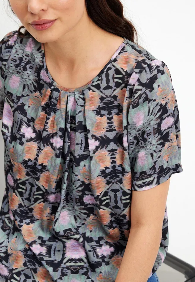 MONTANA BLOUSE 15625 591 Navy 591 Women IN FRONT BLOUSES SHIRTS