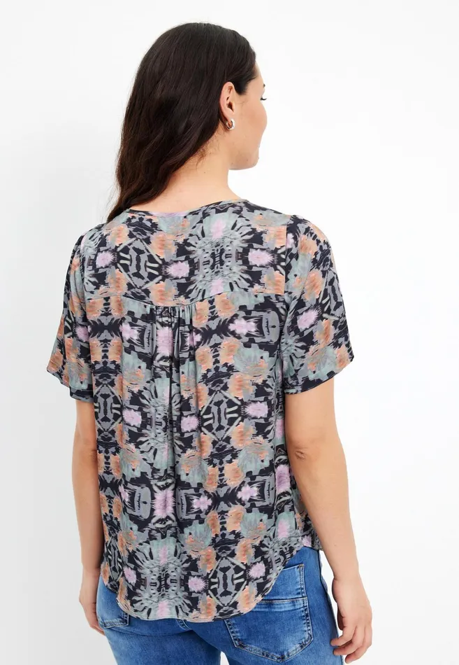MONTANA BLOUSE 15625 591 Navy 591 Women IN FRONT BLOUSES SHIRTS