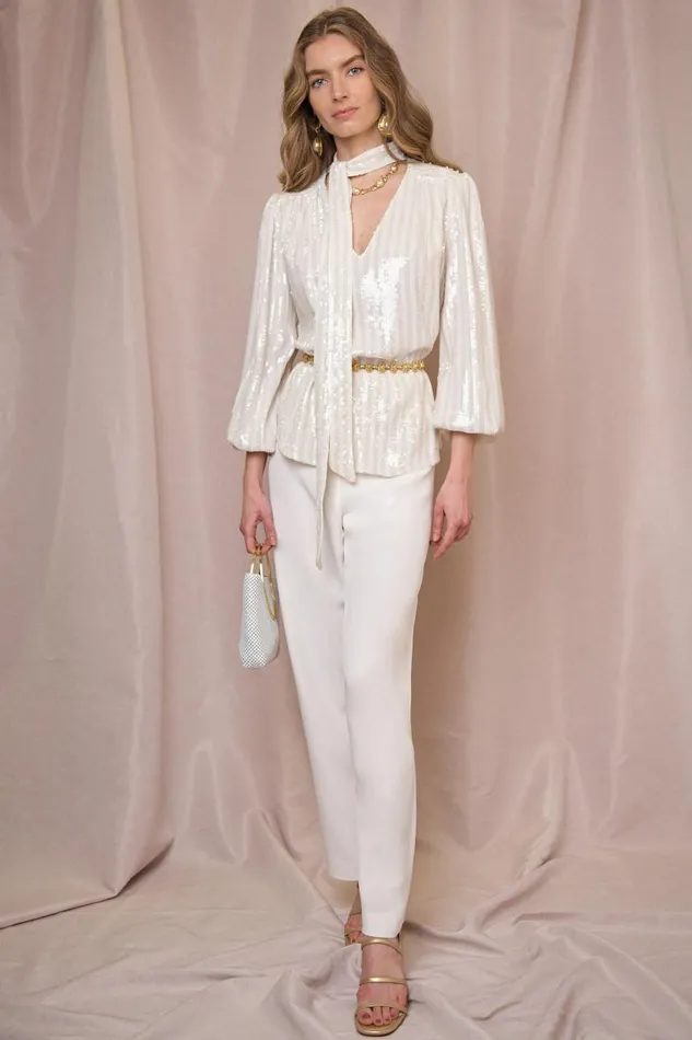 Moss Ivory Sequin Women RIXO Bridal Moss Ivory Sequin Women RIXO Bridal
