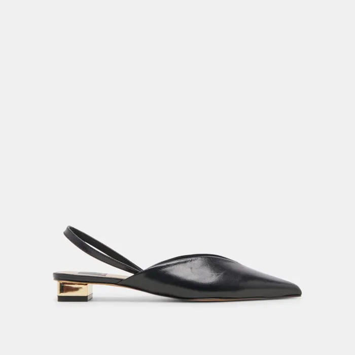 Mules and Clogs Women Dolce Vita Byanca Flats Black Leather