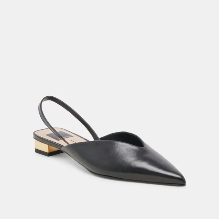 Mules and Clogs Women Dolce Vita Byanca Flats Black Leather