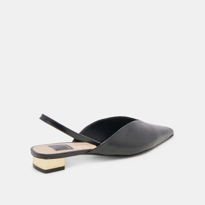 Mules and Clogs Women Dolce Vita Byanca Flats Black Leather