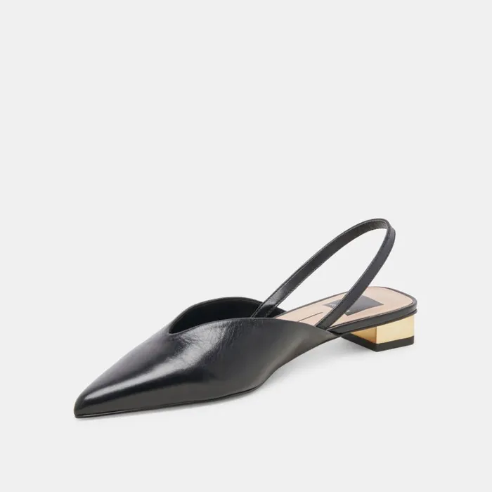 Mules and Clogs Women Dolce Vita Byanca Flats Black Leather