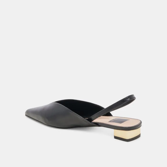 Mules and Clogs Women Dolce Vita Byanca Flats Black Leather