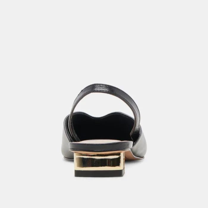 Mules and Clogs Women Dolce Vita Byanca Flats Black Leather