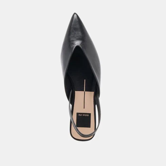 Mules and Clogs Women Dolce Vita Byanca Flats Black Leather