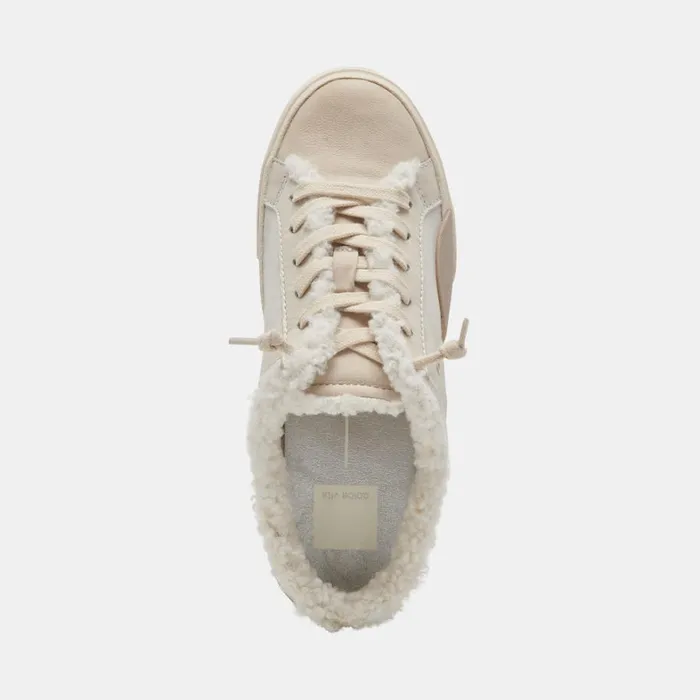 Mules and Clogs Women Dolce Vita Zantel Sneakers Off White Crackled Leather