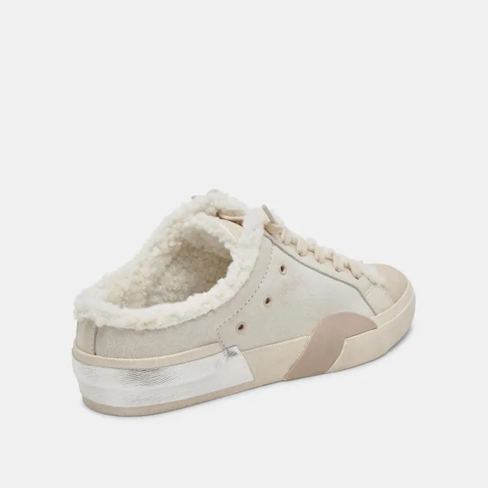 Mules and Clogs Women Dolce Vita Zantel Sneakers Off White Crackled Leather