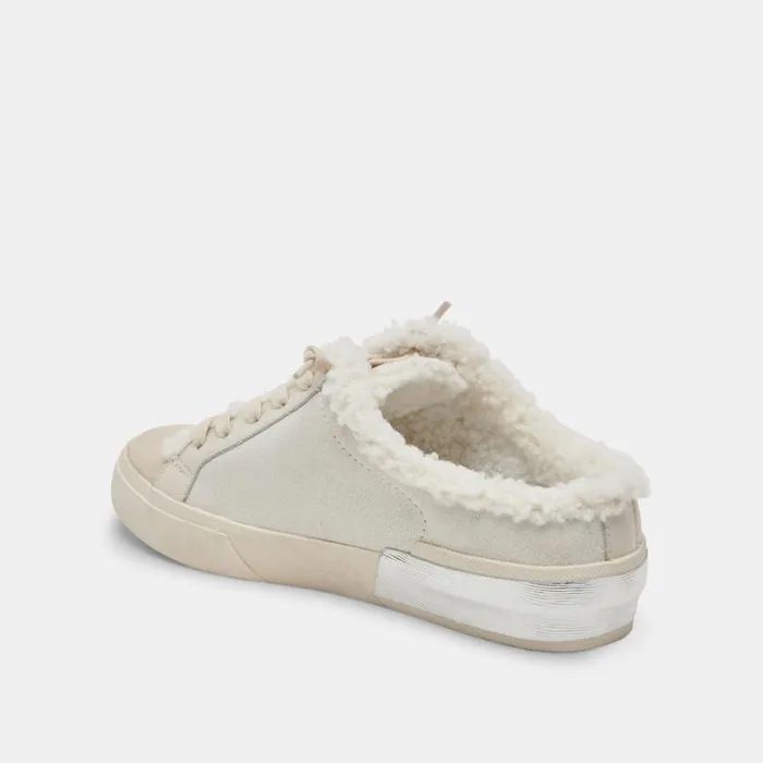 Mules and Clogs Women Dolce Vita Zantel Sneakers Off White Crackled Leather