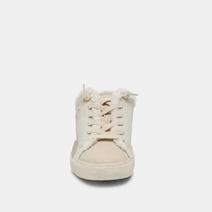Mules and Clogs Women Dolce Vita Zantel Sneakers Off White Crackled Leather