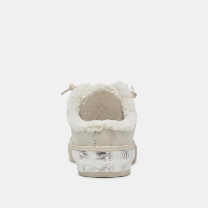 Mules and Clogs Women Dolce Vita Zantel Sneakers Off White Crackled Leather