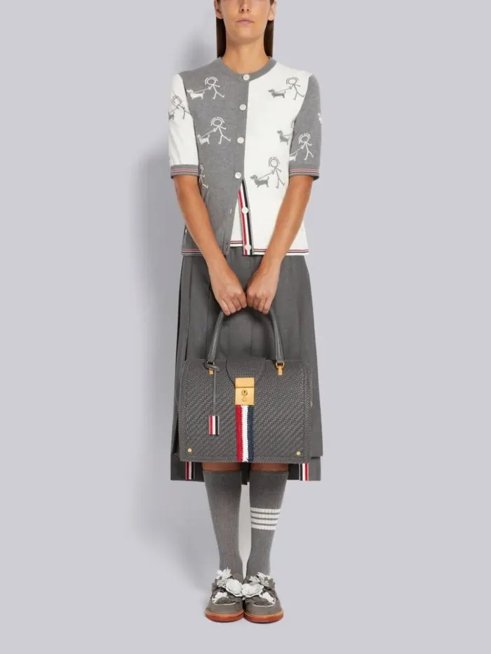 Multicolor Funmix Mrs Thom Walking Hector Half Drop Shell Top Seasonal Multi Women Thom Browne Knitwear