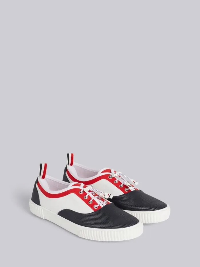 Multicolor Molded Rubber Heritage Sailing Trainer Rwbwht Men Thom Browne Sneakers